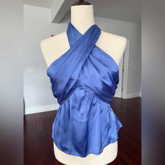 French Connection Inu Satin Halter Top - Picture 7 of 9